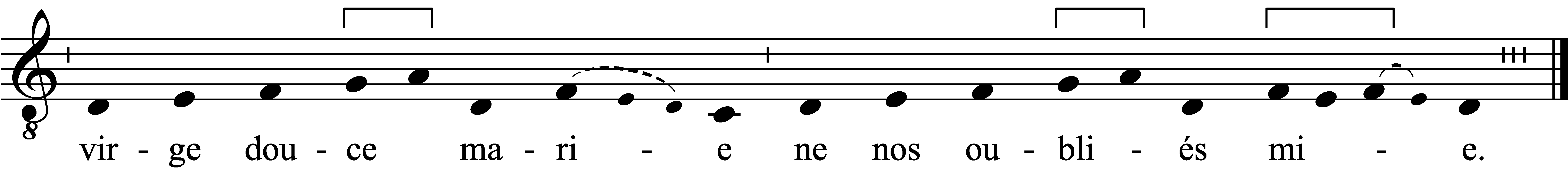Refrain musical notation